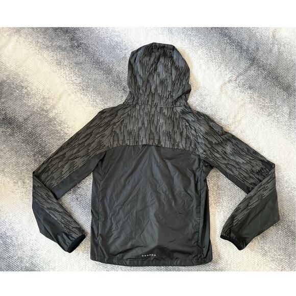 Nike Women's Shield Flash Running Reflective Zip Up Black Gray Jacket Size Small - Picture 3 of 10